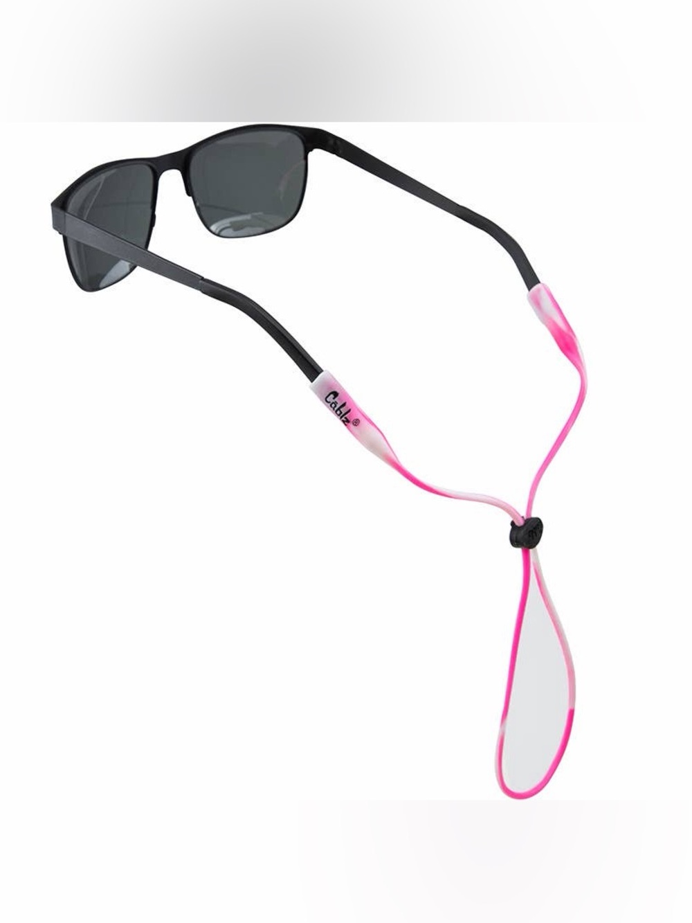 Cablz - Silicone.  Made from 100% Silicone!-SiliconePink/Wht: Pink & White / 16"